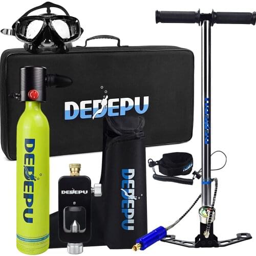 S4000 Mini 0.5L/1L Scuba Tank Dive Cylinder Oxygen Cylidner 10-20 Minutes Capability Oxygen Snorkel Breath Sea Diving Equipment