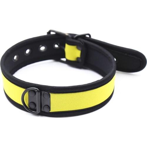 BDSM Novelty Strap-on Adjustable Neck Ring SM Teaching Tool Bondage Gear Dog Slaves Style Pull Collar Sex Flirting Toy Necklace