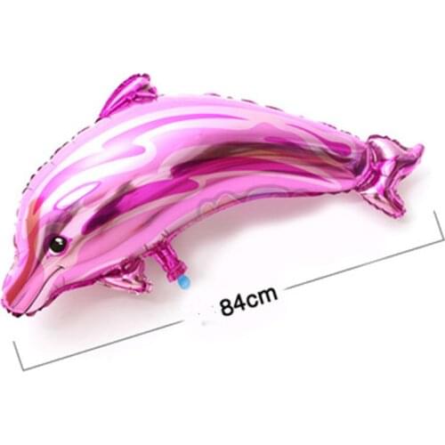 Large 84X48 High Quality Dolphin Aluminum Balloon Wedding Party Decoration Supplies Cartoon Aluminum Foil Balloon