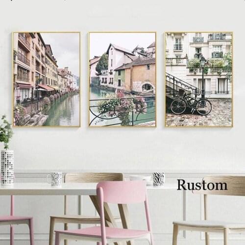 Picture for The Home Nordic Style Home Decor Landscape Canvas Painting for Interior Frameless Wall Posters Frameless Art Prints