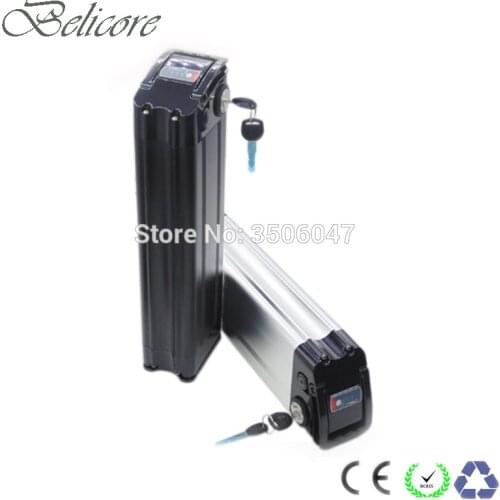 Electric bike battery 36v 48v 10ah 12ah 15ah 17.5ah silver fish ebike lithium ion battery