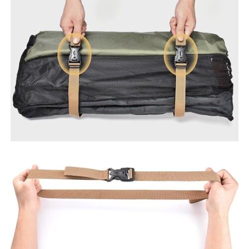 3 Colors Multipurpose Luggage Fixing Belt Camping Hiking Cargo Storage Belt Adjustable Cargo Belt Travel Baggage Buckle Straps