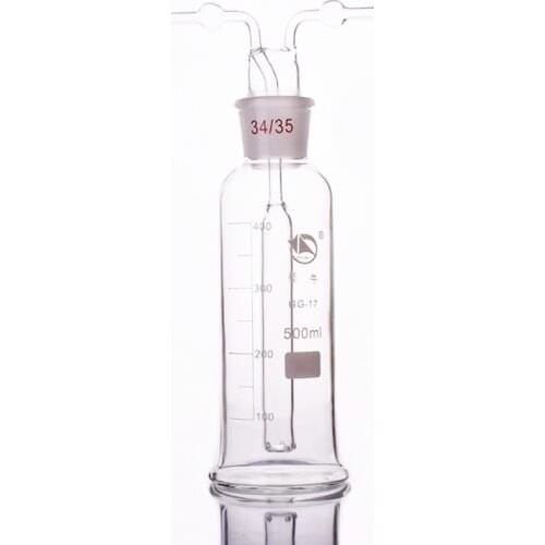 Monteggia gas washing bottle ,Capacity 500ml,Lab Glass Gas Washing Bottle muencks,Shisha hookah