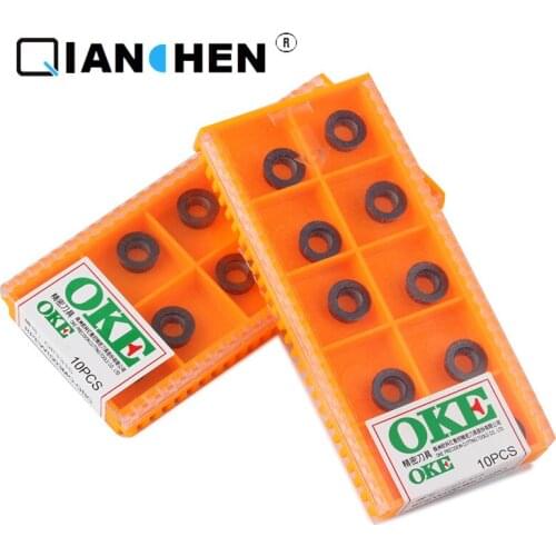 OKE 10pcs/lot High Precision High Performance High Strength CNC RPEW1003MO-QBG OP1315 Industry Carbide Inserts Hard Alloy