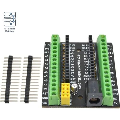 DC NRF2401 Nano Terminal Expansion Adapter Board Interface Compatible with Nano V3.0 AVR ATMEGA328P Development Board