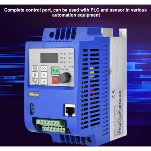 AC220V 2.2KW frequency converter Single Phase to 3 Phase Motor Drive VFD Frequency Speed Controller