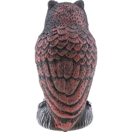 2pc Realistic Owl Decoy Bird Pigeon Scarecrow Pest Repel Garden Protection