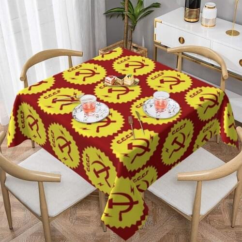 Cccp Tablecloth Wholesale Elegant Table Cover Kitchen Printed Protector Polyester Table Cloth