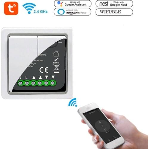 QS-WIFI-CP03 Tuya WiFi Smart Curtain Swtich Module Home Curtain Modification Module APP Remotes Control Alexa Google Home