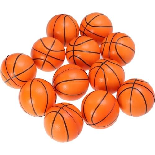 10PCS Mini Sport Balls Squeeze Foam Basketballs Stress Balls Stress Relief Toys for Kids Party Relaxation