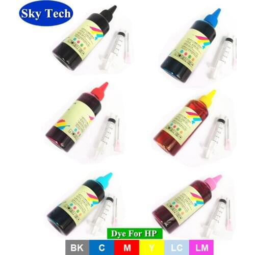 600ML Quality Refill ink For HP cartridges , Dye Ink Photo Ink for HP Deskjet / Designjet / Photosmart printer