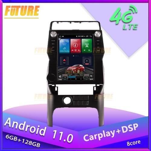 Android 11.0 Car Radio Stereo For Toyota Land Cruiser Prado 150 2008-2020 Car Multimedia Player GPS Navigation 2 Din Head Unit