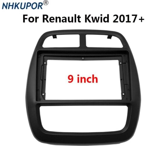 2 Din Car Radio Fascia For Renault Kwid 2019 Auto Stereo Dash Panel Center Console Holder Frame Kit Mount Bezel Faceplate