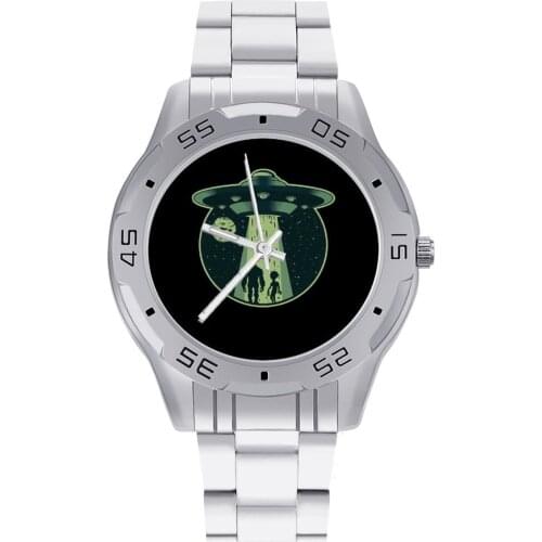 Alien Quartz Watch Silent Boy Wrist Watch Photo Stainless Office High Class Wristwatch