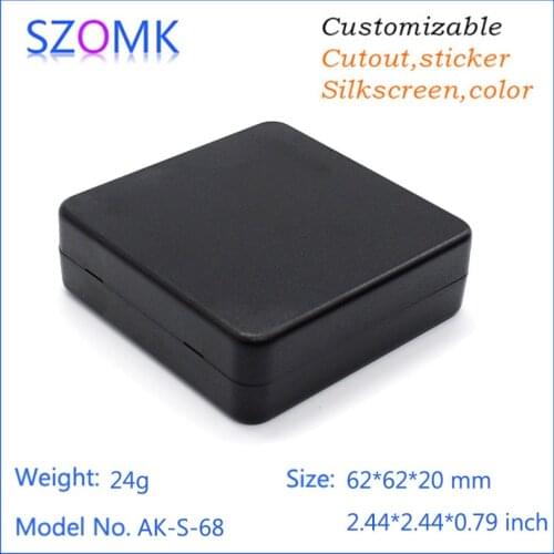 Small project box plastic box electronic box (1 pcs) 62*62*20mm szomk standard plastic enclosure electronics outlet enclosures