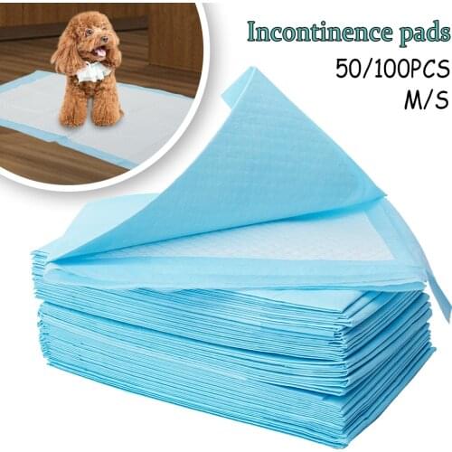 100pcs Pets Nappy Mat Dog Training Pee Pads Super Absorbent Pet Diaper Disposable Healthy Clean Nappy Mat for Pets