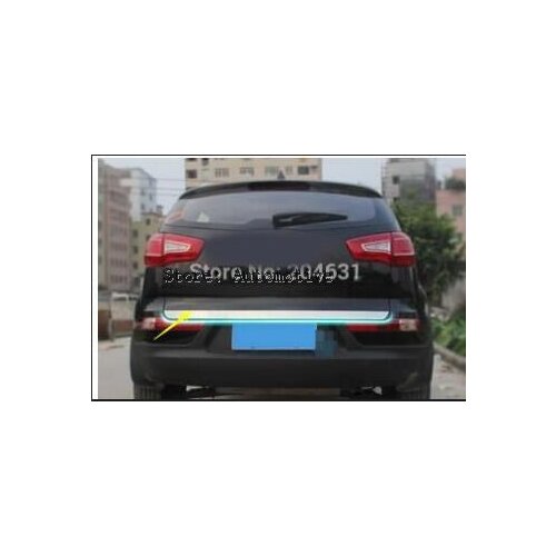 FOR 2011-2012 2013 2014 for KIA Sportager 5dr High quality stainless steel Rear Trunk Lid Cover Tailgate Trim