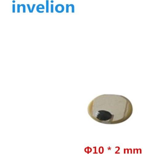 Micro ceramics anti-metal rfid uhf tag diameter 10 * 2 mm / passive gen2 epc rfid tag Impinj Monza4QT chip short range 10cm-1m