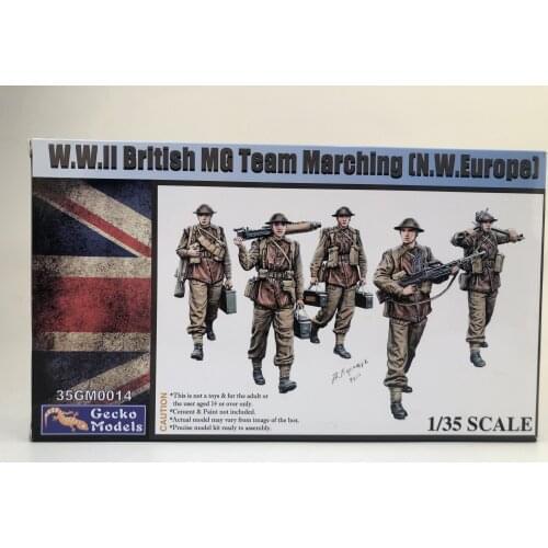 Gecko Models 35GM0014 1/35 WWII British MG Team In Combat [N.W.Europe] Model Kit