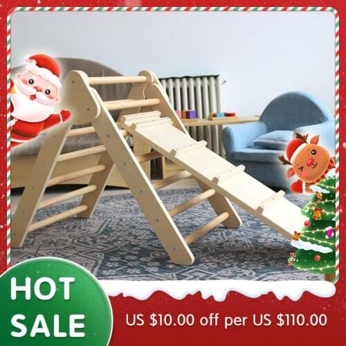 Montessori Pikler Arch Pikler Ramp Triangle Furniture Sets Baby Toys Climbing Toddler Wooden Gym Kindergarten Dropship