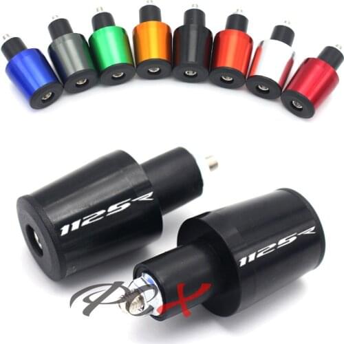 Motorcycle CNC 7/8'' 22MM Handlebar Grips Handle Bar Cap End Plugs For Buell 1125R 2008-2009