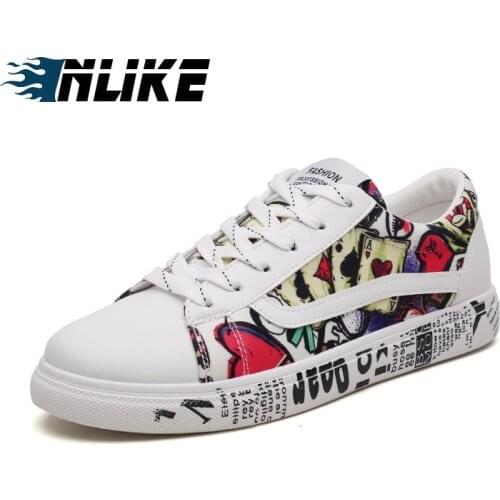 Student Board Shoes Male Cool Sneakers Student Casual Flat Trainers