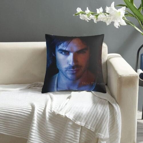 Damon Salvatore pillowcase printed cushion cover sofa waist pillow pillow cover