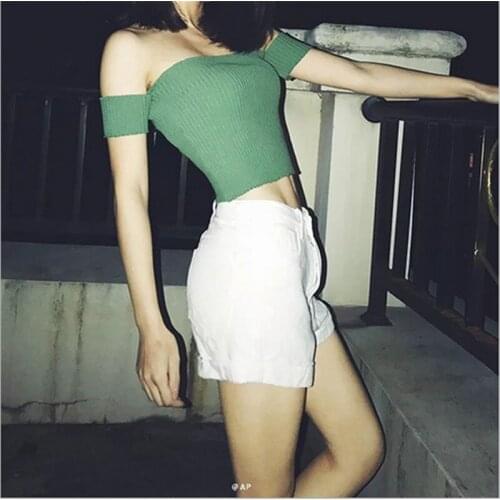 RUBU Women's Knitted T-shirts