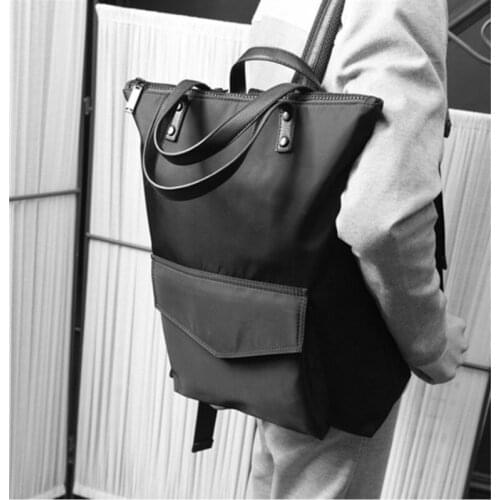 Large Capacity Backpack Black Waterproof Laptop Men Womens Shoulder Bag Tote Waterproof Multi-Functional Style Fashion Leisure