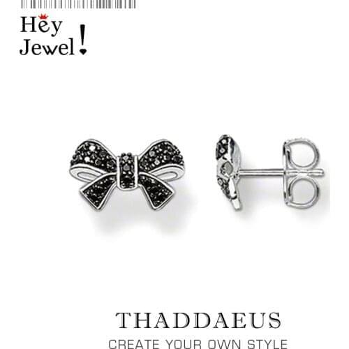 Bow Knot Stud Earrings,Europe Style Glam Fashion Good Jewerly For Women,2017 Gift In 925 Sterling Silver,Super Deals