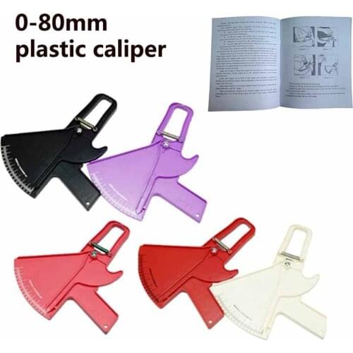 0-80mm Convenient Professional Slim Guide Skinfold Caliper Measure Body Fat Tester Analyzer Measurement Keep Health Fitness