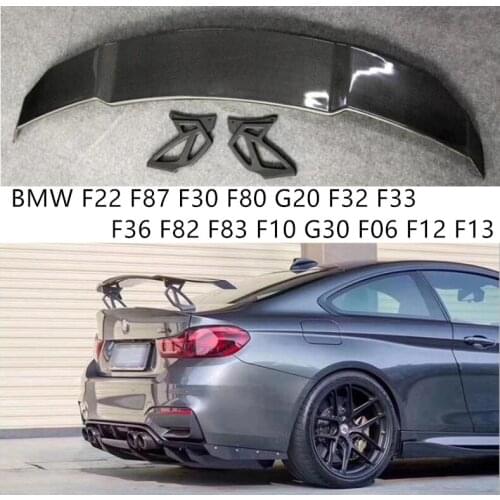 REAL Carbon Fiber Spoiler For BMW F22 F87 F30 F80 G20 F32 F33 F36 F82 F83 F10 G30 F06 F12 F13 High Quality Wing Lip Spoilers