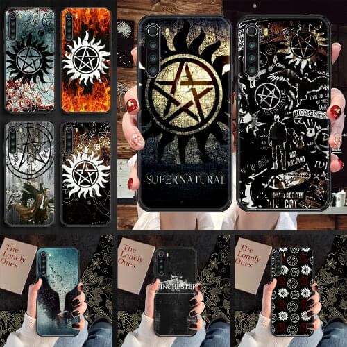 Supernatural Phone case For Xiaomi Redmi Note 7 7A 8 8T 9 9A 9S 10 K30 Pro Ultra black tpu hoesjes pretty prime soft bumper 3D