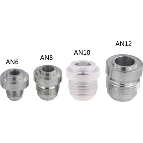 AN6-AN12 Welding Solder Fitting Bung Hose Adapter Fuel Oil Tank Aluminum Screw Leak-proof Quick connection design
