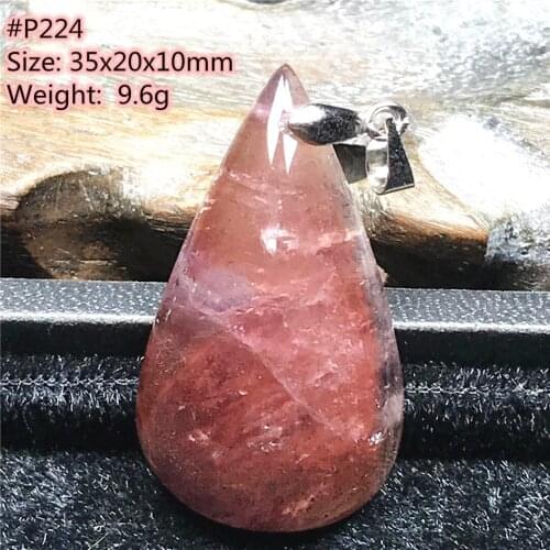 Top Natural Red Auralite 23 Pendant Jewelry for Women Men 35x20x10mm Beads Silver Weter Drop Canada Crystal Healing Energy Stone