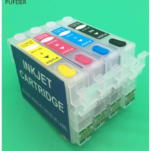 T2001 T200XL1-T200XL4 Refillable Cartridge With Chip For Epson XP-200 XP-300 XP-400 XP-310 XP-410 XP-510 WF-2520 WF-2530 WF-2540