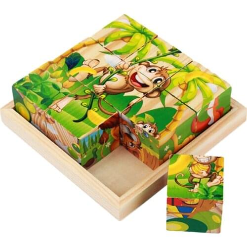 1 Pcs Wood Plate for Six-Sided Painting Building Block Wood Pallet 12cm X 12cm