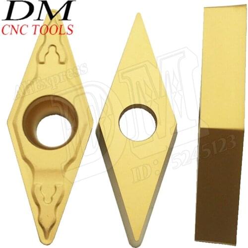10pcs VCMT160408-GP GP1225 high quality carbide CNC insert VCMT332 Turning tools blade Turning accessories