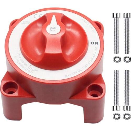 4 Position 32V 350 Amp E-Series Waterproof Ignition Protected Marine Boat Dual Battery Isolator Switches