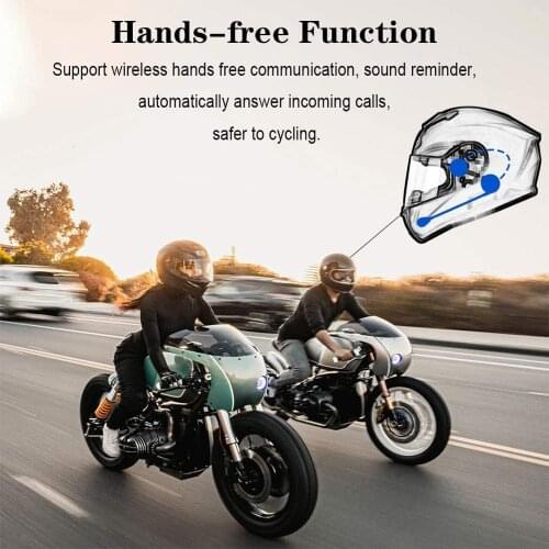 Motorcycle Helmet Headsets Wireless Bluetooth 5.0 Ultra-thin Moto Helmets Stereo Speaker MP3 Headphone Handsfree Call Music Play