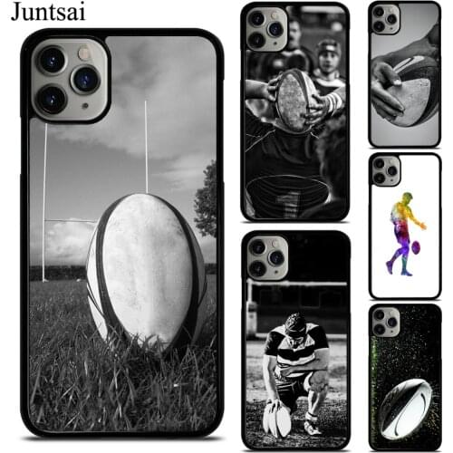 Rugby Ball Case For iPhone X XS Max XR 7 8 SE 2020 6S Plus 5 12 Mini 11 Pro Max Cover Coque