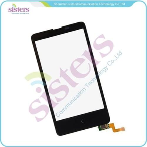 For Nokia X A110 Touch Screen for Nokia X Dual SIM RM-980 4'' Glass Panel Digitizer Connector Replacement Parts Free Shipping