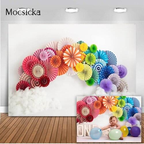 Paperflower backdrop newborn kids baby shower photo shoot background studio 1st birthday cake smash photo background studio prop