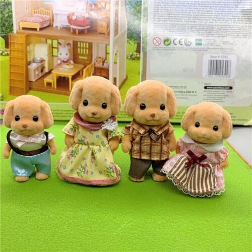 Geniune Sylvanian Doll Families Dollhouse Animal Figures furniture set clothes house food without package