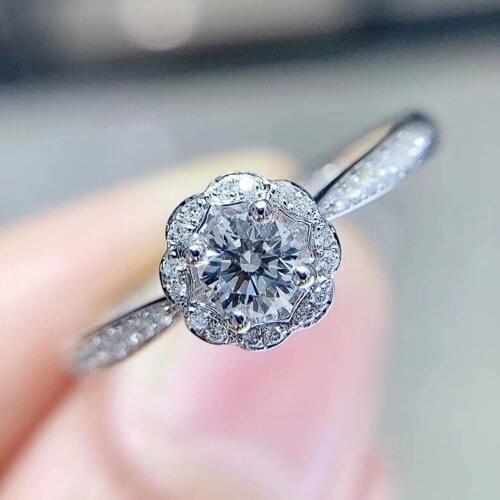 Huitan Graceful Women Wedding Engagement Rings Simple Design Female Anniversary Gift Ring Versatile High Quality Fashion Jewelry