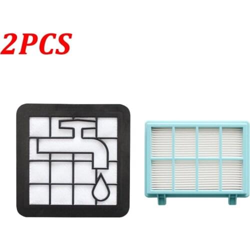 2PCS Washable Motor Hepa Filter kit for Philips FC9331 FC9332 FC8010 Robot Vacuum Cleaner Replacement Parts Accessories