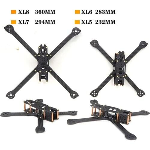 HSKRC XL5 XL6 XL7 XL8 XL9 Carbon Fiber Drone Frame Kit 232mm 283mm 294mm 360mm 390mm Wheelbase Long Range Quadcopter Spare Parts