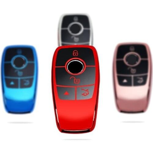 Beautiful New Soft TPU Remote Car Key Protect Case For Mercedes-Benz New E-class E200L E300L Car styling Holder Full Cover shell