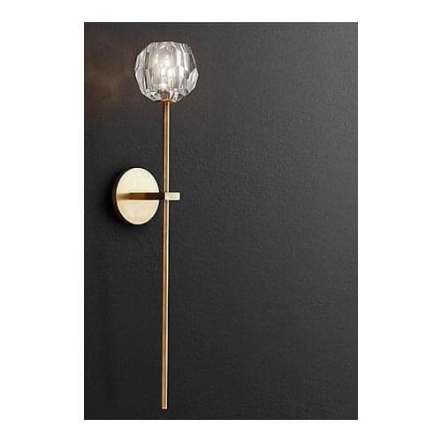 Loft wall lamp crystal corridor living room bedroom lampara pared