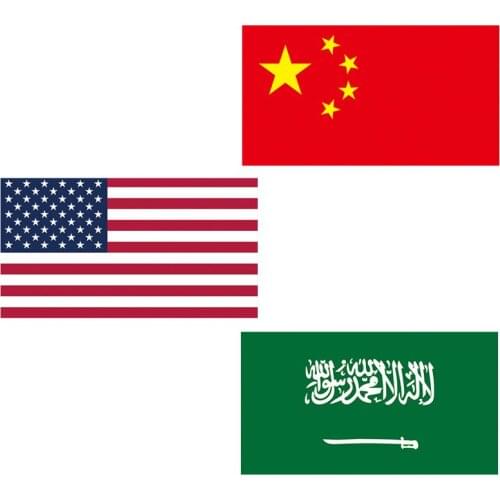 6.5*11.5CM Car Sticker PVC Russian USA Canada China Flag Map Decal Auto Accessory